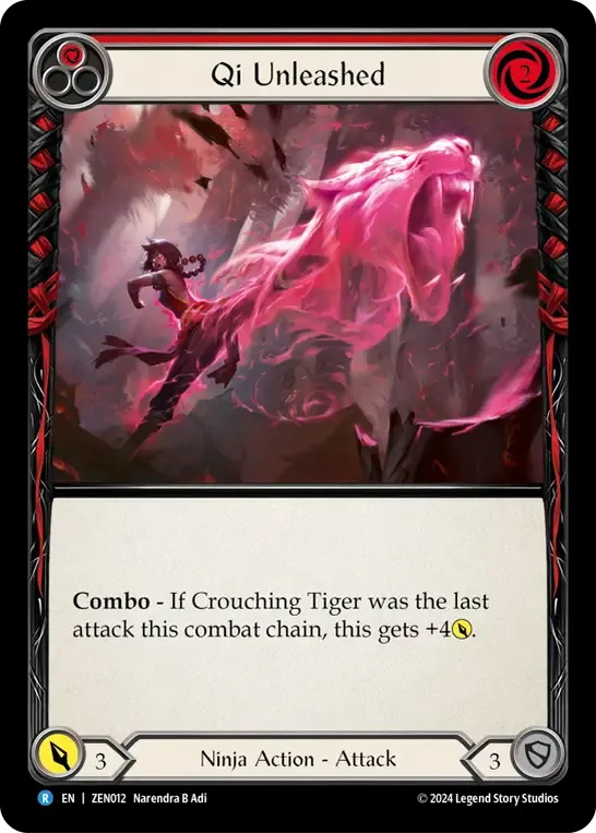 Qi Unleashed (Red) — Zen - Blitz Deck — Flesh and Blood