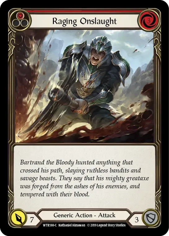 Raging Onslaught (Red) — Welcome to Rathe — Flesh and Blood