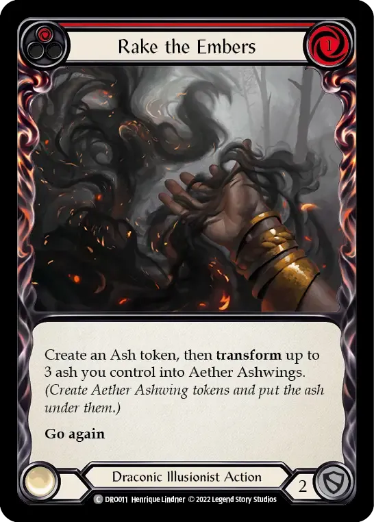 Rake the Embers (Red) from Dromai - Blitz Deck - Flesh and Blood