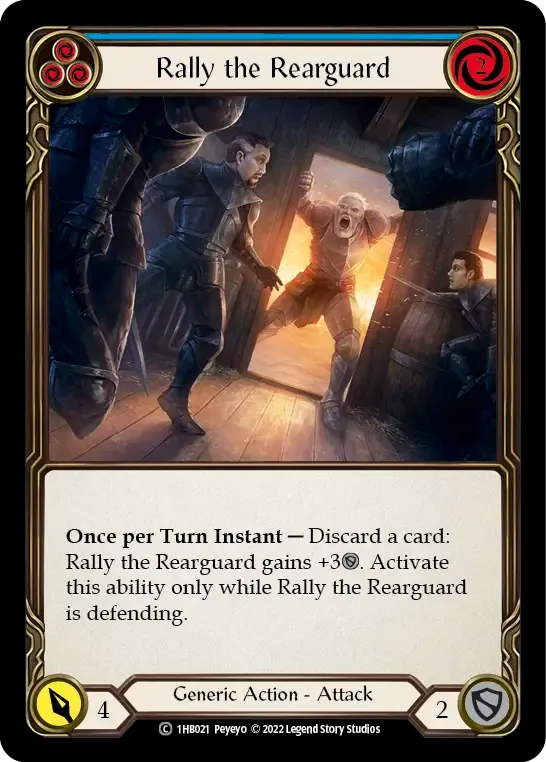 Rally the Rearguard (Blue) — Bravo - Blitz Deck — Flesh and Blood