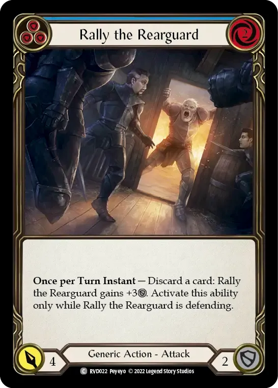 Rally the Rearguard (Blue) — Classic Battles: Rhinar vs Dorinthea — Flesh and Blood