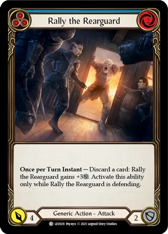 Rally the Rearguard (Blue) — Levia - Blitz Deck — Flesh and Blood