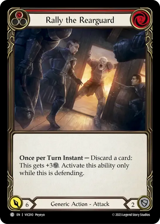 Rally the Rearguard (Red) — Victor - Heavy Hitters Blitz Deck — Flesh and Blood