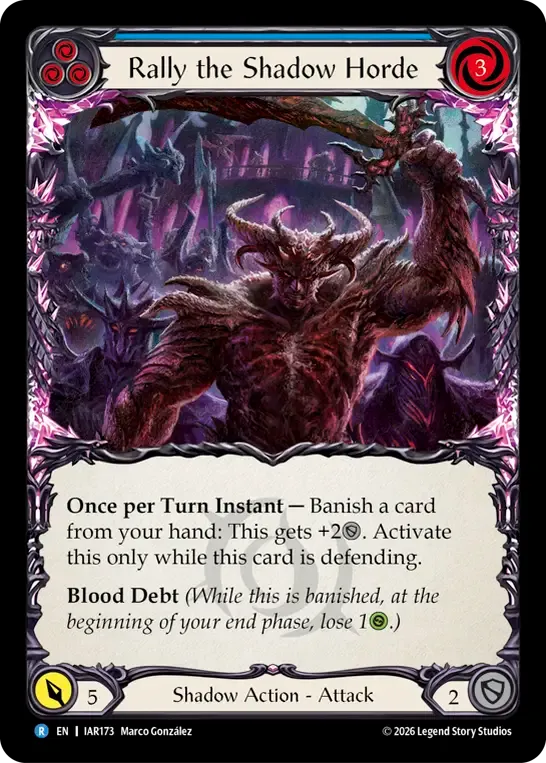 Rallier la horde de l’ombre — Usurp the Shadow Throne — Flesh and Blood
