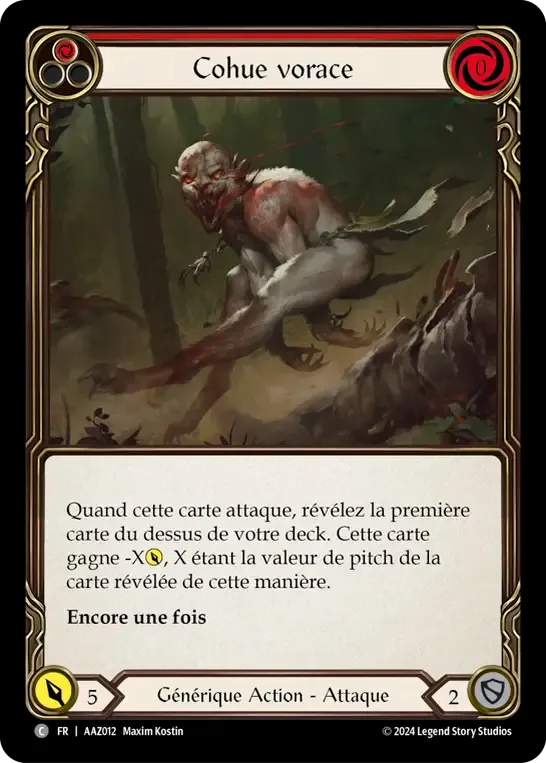Cohue vorace — Armory Deck - Azalea, Ace in the Hole — Flesh and Blood