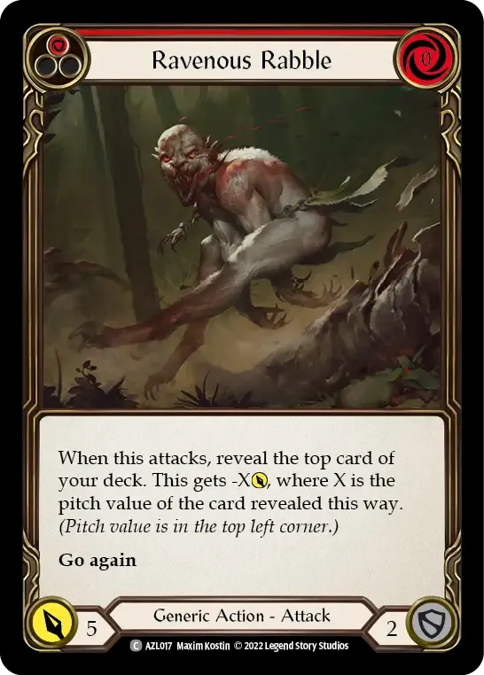 Ravenous Rabble (Red) — Azalea - Blitz Deck — Flesh and Blood