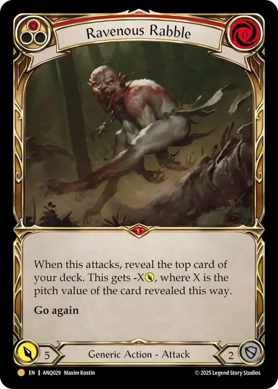 Ravenous Rabble (Red) — Compendium of Rathe - Antiquity Pack — Flesh and Blood