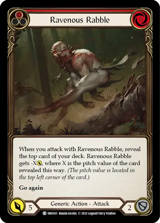 Ravenous Rabble (Red) — Dromai - Blitz Deck — Flesh and Blood