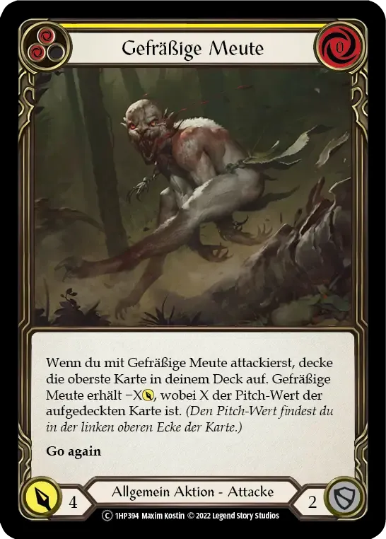 Ravenous Rabble (Yellow) — History Pack 1 - Black Label — Flesh and Blood
