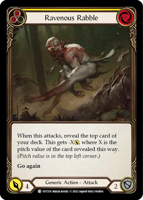 Ravenous Rabble (Yellow) — Outsiders — Flesh and Blood