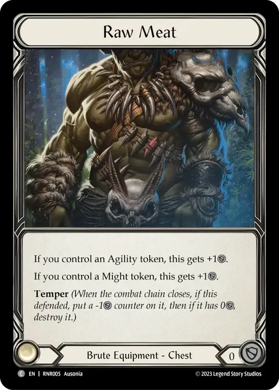 Raw Meat — Rhinar - Heavy Hitters Blitz Deck — Flesh and Blood