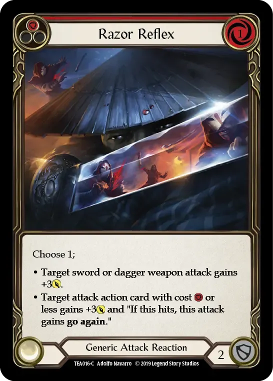 Razor Reflex (Red) — Dorinthea Ironsong - Hero Deck — Flesh and Blood