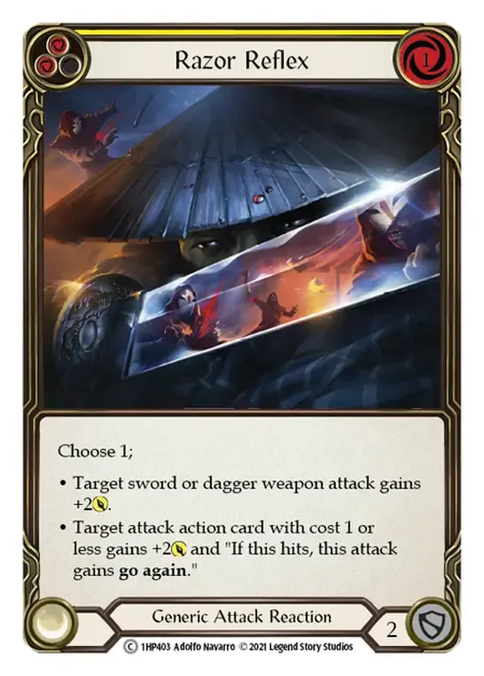 Razor Reflex (Yellow) — History Pack 1 — Flesh and Blood