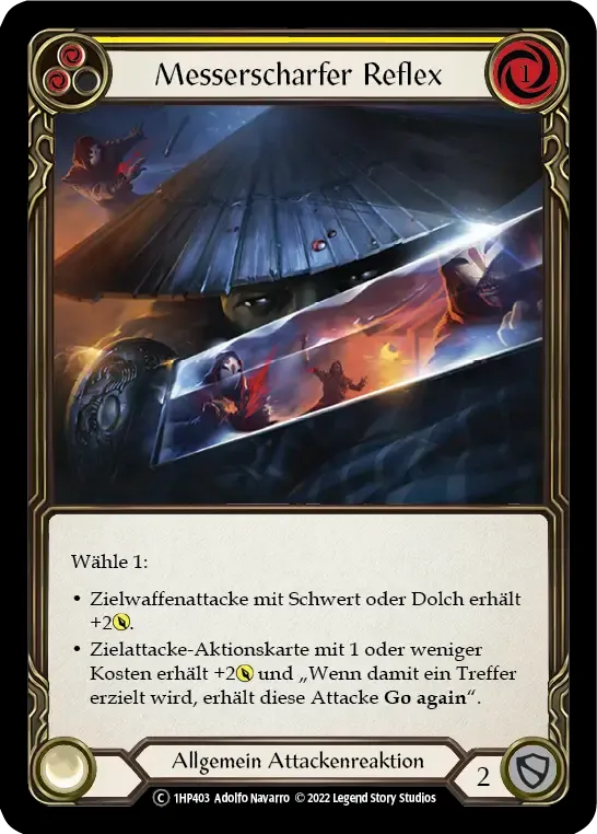 Razor Reflex (Yellow) from History Pack 1 - Black Label - Flesh and Blood