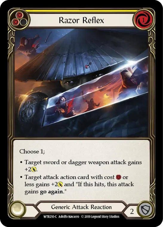 Razor Reflex (Yellow) — Welcome to Rathe — Flesh and Blood