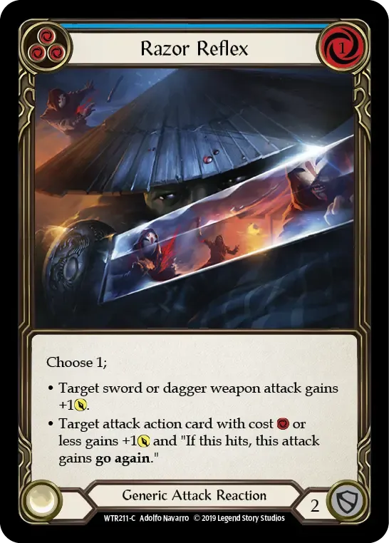 Razor Reflex (Blue) — Welcome to Rathe — Flesh and Blood