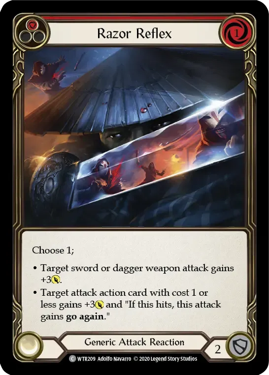 Razor Reflex (Red) — Welcome to Rathe - Unlimited — Flesh and Blood
