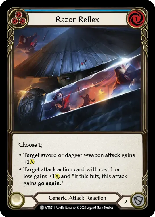 Razor Reflex (Blue) — Welcome to Rathe - Unlimited — Flesh and Blood
