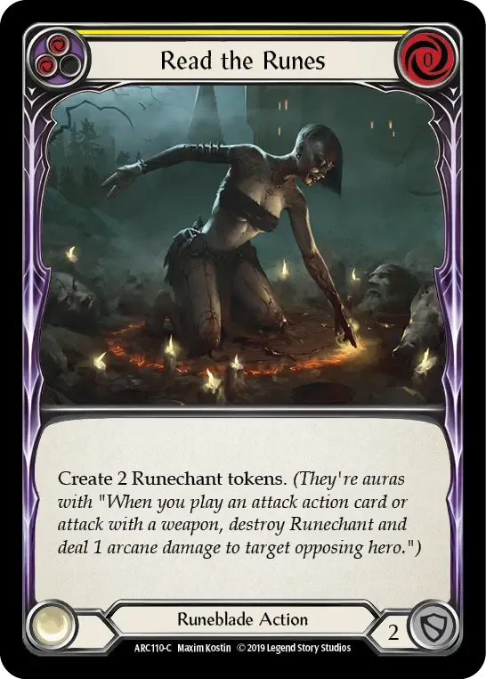 Read the Runes (Yellow) — Arcane Rising — Flesh and Blood