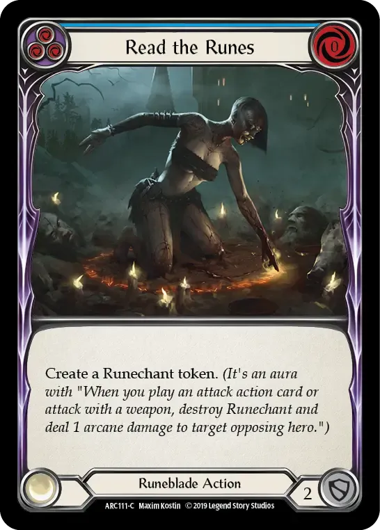 Read the Runes (Blue) — Arcane Rising — Flesh and Blood