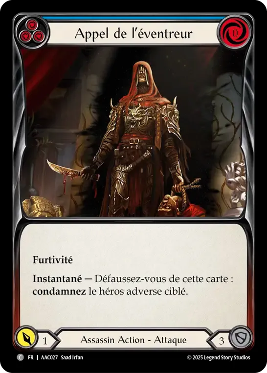 Appel de l’éventreur — Armory Deck - Arakni, 5L!p3d 7hRu 7h3 cR4X — Flesh and Blood