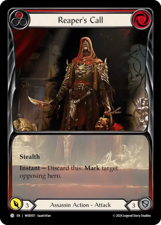 Reaper's Call (Red) — The Hunted Blitz Deck - Arakni, Web of Deceit — Flesh and Blood
