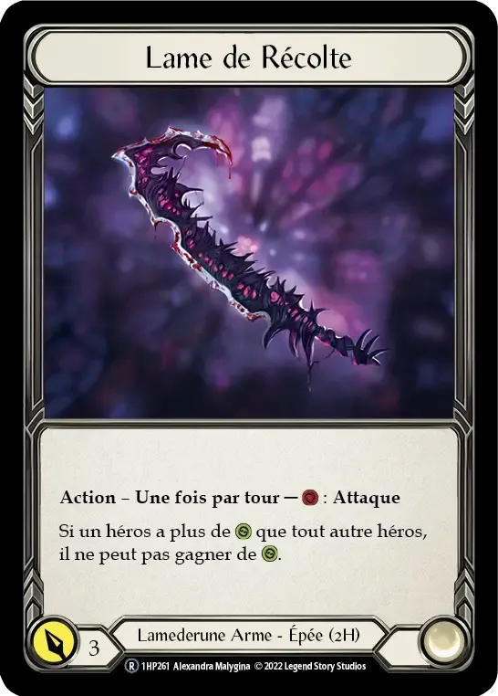 Lame de Récolte from History Pack 1 - Black Label - Flesh and Blood