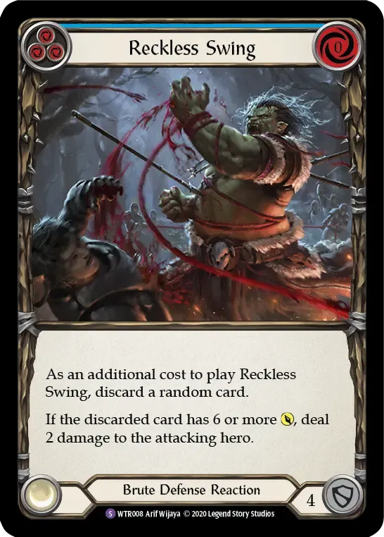 Reckless Swing — Welcome to Rathe - Unlimited — Flesh and Blood