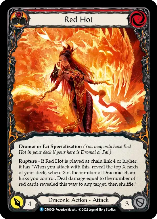 Red Hot (Red) from Dromai - Blitz Deck - Flesh and Blood