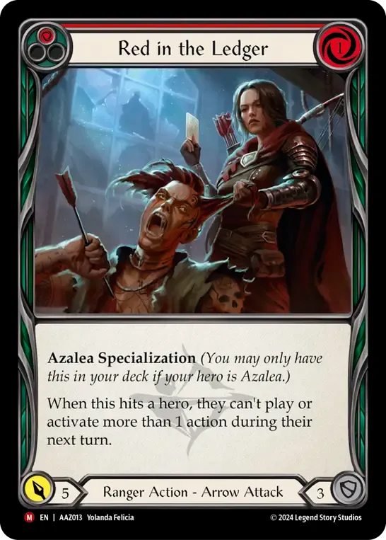 Red in the Ledger — Armory Deck - Azalea, Ace in the Hole — Flesh and Blood