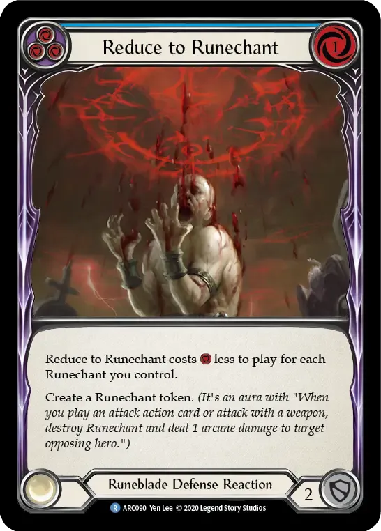 Reduce to Runechant (Blue) — Arcane Rising - Unlimited — Flesh and Blood