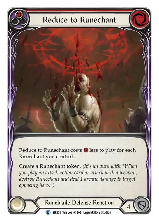 Reduce to Runechant (Red) from History Pack 1 - Flesh and Blood