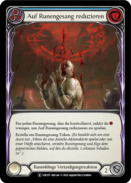 Reduce to Runechant (Blue) — History Pack 1 - Black Label — Flesh and Blood