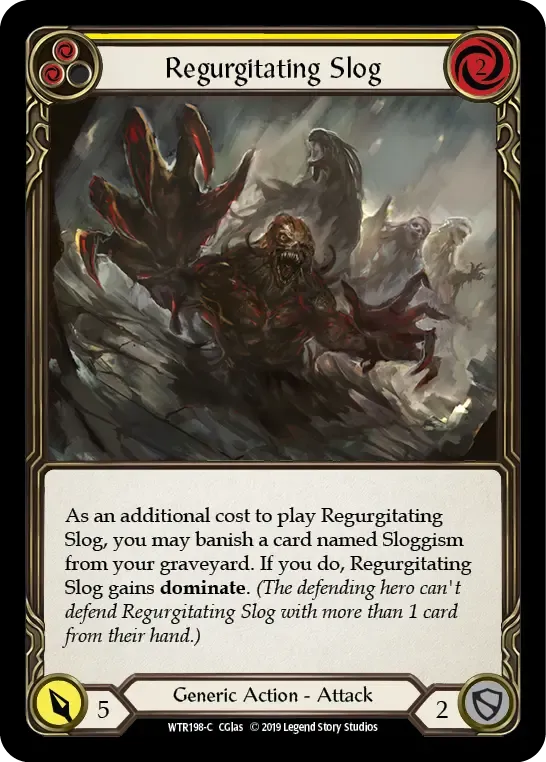 Regurgitating Slog (Yellow) — Welcome to Rathe — Flesh and Blood