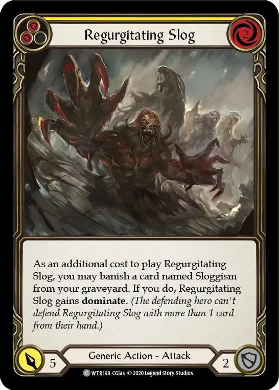 Regurgitating Slog (Yellow) — Welcome to Rathe - Unlimited — Flesh and Blood