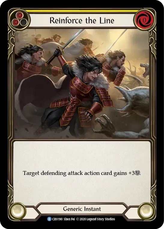 Reinforce the Line (Yellow) — Crucible of War — Flesh and Blood