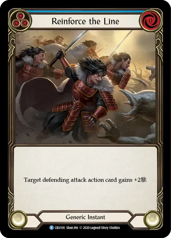 Reinforce the Line (Blue) — Crucible of War — Flesh and Blood