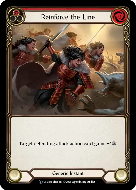 Reinforce the Line (Red) — Crucible of War - Unlimited — Flesh and Blood