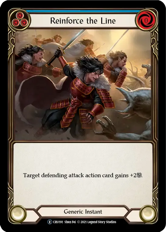 Reinforce the Line (Blue) — Crucible of War - Unlimited — Flesh and Blood