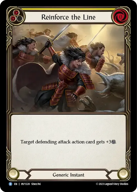Reinforce the Line (Yellow) — Heavy Hitters — Flesh and Blood