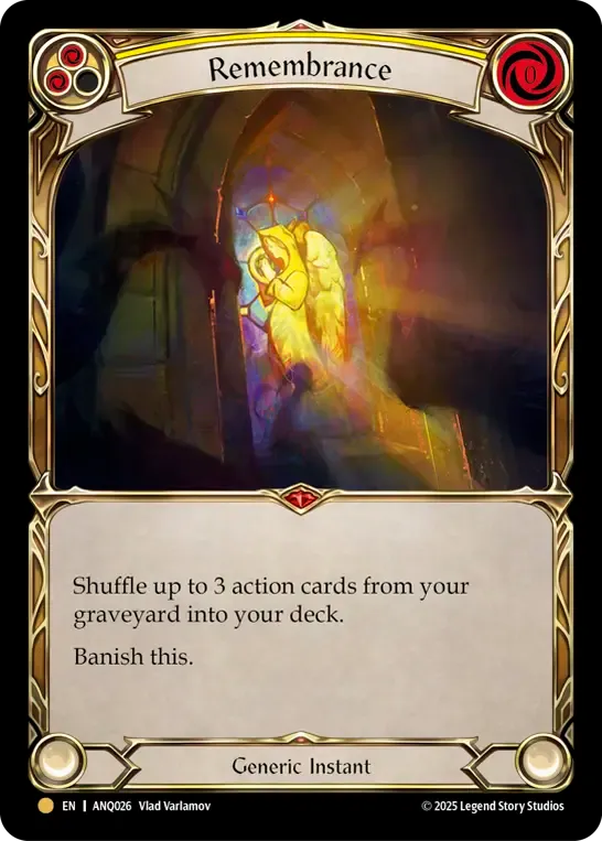 Remembrance (Yellow) — Compendium of Rathe - Antiquity Pack — Flesh and Blood