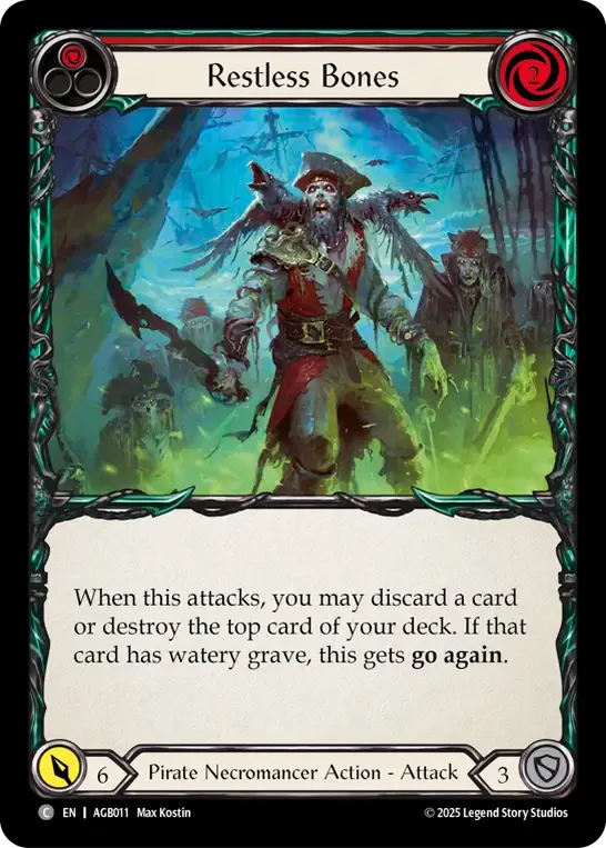 Restless Bones (Red) — Armory Deck - Gravy Bones — Flesh and Blood