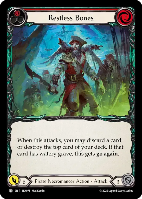 Restless Bones (Red) — High Seas — Flesh and Blood