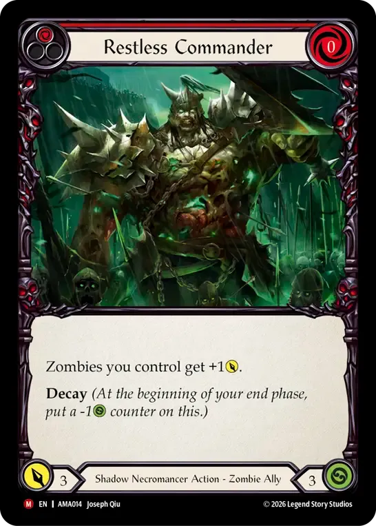 Restless Commander — Armory Deck - Malice, Domina of the Dead — Flesh and Blood