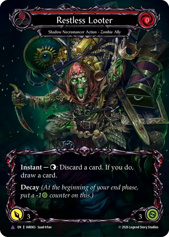 Restless Looter (Red) — Usurp the Shadow Throne — Flesh and Blood