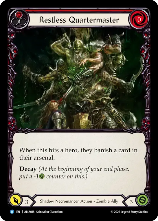 彷徨う補給兵 — Armory Deck - Malice, Domina of the Dead — Flesh and Blood