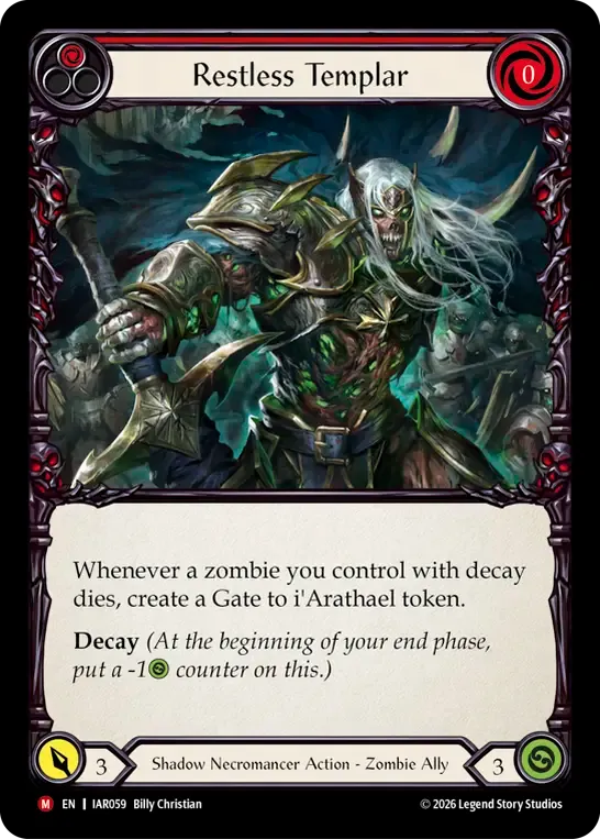 Templier agité — Usurp the Shadow Throne — Flesh and Blood