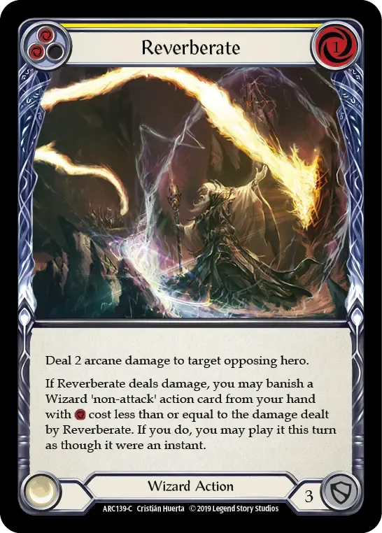 Reverberate (Yellow) — Arcane Rising — Flesh and Blood