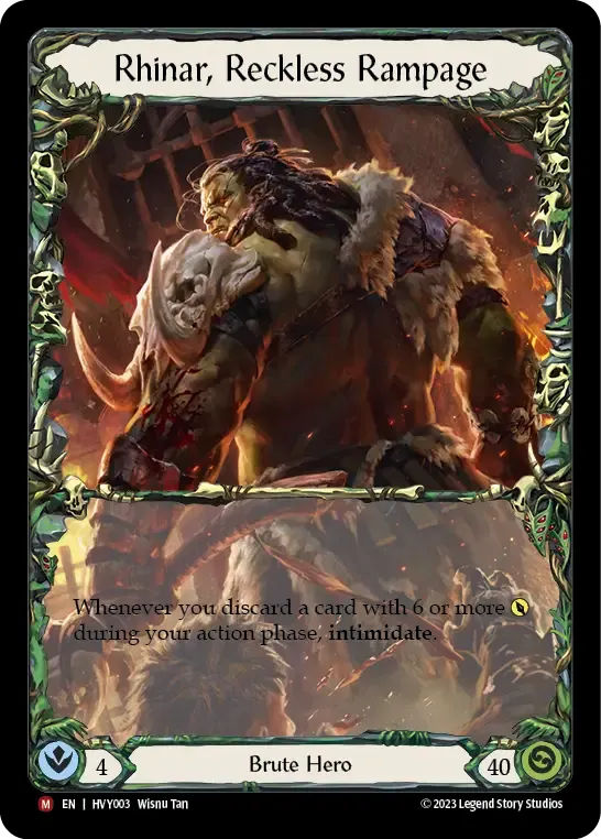 Rhinar, Reckless Rampage — Heavy Hitters — Flesh and Blood