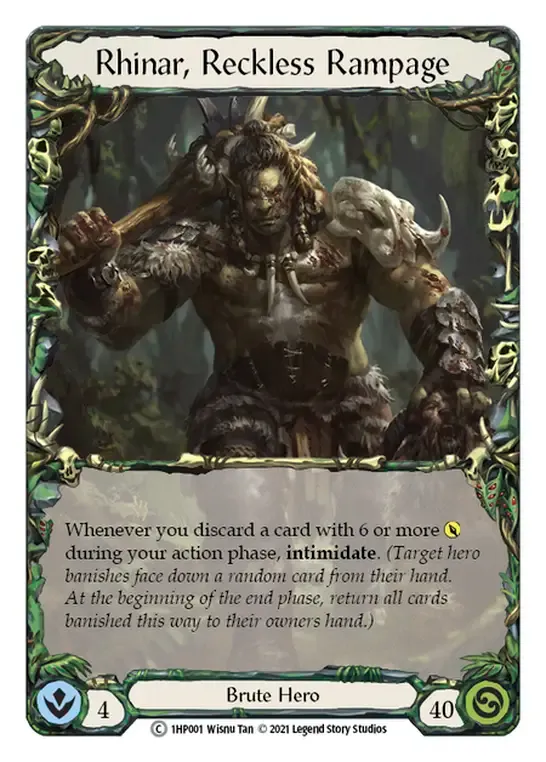 Rhinar, Reckless Rampage — History Pack 1 — Flesh and Blood